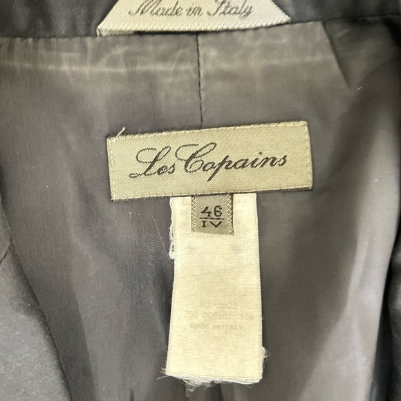 Les Copains made in Italy lined fine wool Blazer Jacket blue lightweight eu 46 - Picture 10 of 10